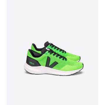 Green Men's Veja MARLIN V-KNIT Running Shoes | AU 142QMA